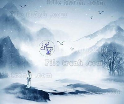 Hình ảnh file gốc in lụa File tranh gốc tranh tường bích họa idochine trung quốc IDT281