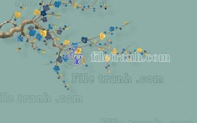 File gốc File tranh gốc tranh tường bích họa idochine trung quốc IDT290 (ảnh rõ nét) để in