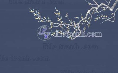 Download file File tranh gốc tranh tường bích họa idochine trung quốc IDT306 (gốc) in mica bàn thờ