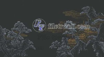 Tải file File tranh gốc tranh tường bích họa idochine trung quốc IDT327 (PSD) cho in tranh 3D