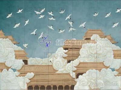 File gốc File tranh gốc tranh tường bích họa idochine trung quốc IDT335 (trang trí) phòng ngủ