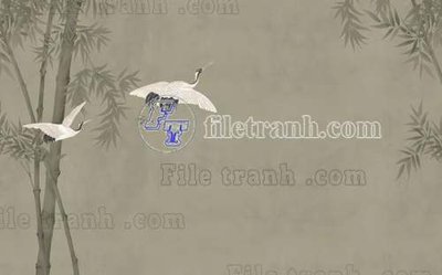 File gốc File tranh gốc tranh tường bích họa idochine trung quốc IDT344 (in lụa) tranh phong thủy