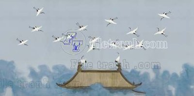 File gốc File tranh gốc tranh tường bích họa idochine trung quốc IDT348 (in lụa) chi tiết cao