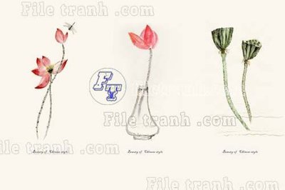 Ảnh gốc File tranh gốc tranh tường bích họa idochine trung quốc IDT375 (độ nét cao) in mica