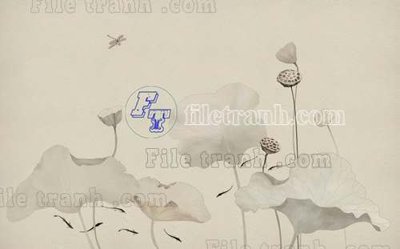 File tranh File tranh gốc tranh tường bích họa idochine trung quốc IDT384 (bản gốc) treo quán cafe