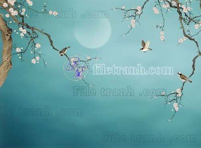 Tải file File tranh gốc tranh tường bích họa idochine trung quốc IDT423 (ảnh gốc) độ phân giải 300dpi