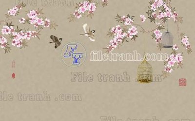 Download file File tranh gốc tranh tường bích họa idochine trung quốc IDT425 (gốc) in mica cao cấp