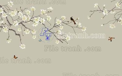 File tranh File tranh gốc tranh tường bích họa idochine trung quốc IDT455 (ảnh gốc) in trần 3D