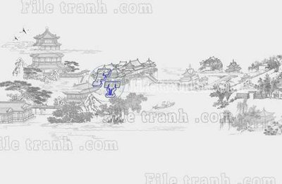 File ảnh File tranh gốc tranh tường bích họa idochine trung quốc IDT46 (gốc) in standee