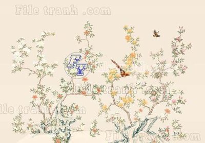 Tải file File tranh gốc tranh tường bích họa idochine trung quốc IDT475 (ảnh gốc) độ phân giải 300dpi