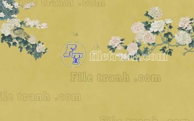 File in trần File tranh gốc tranh tường bích họa idochine trung quốc IDT503 (file gốc) hoa văn 3D