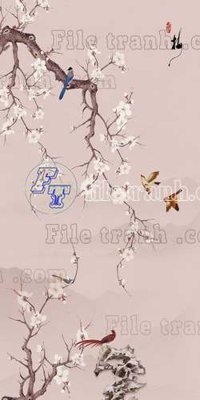 File tranh File tranh gốc tranh tường bích họa idochine trung quốc IDT508 (file gốc) chủ đề phong thủy