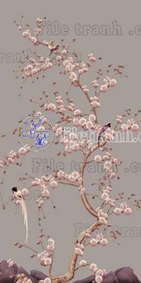 File PSD File tranh gốc tranh tường bích họa idochine trung quốc IDT511 (bản gốc) cho nhà in