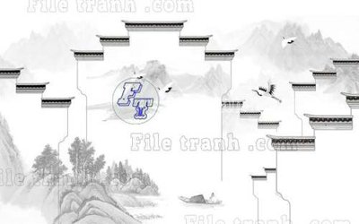 Tải file File tranh gốc tranh tường bích họa idochine trung quốc IDT535 (gốc) làm file tranh quảng cáo