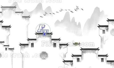 Hình ảnh file gốc in lụa File tranh gốc tranh tường bích họa idochine trung quốc IDT539