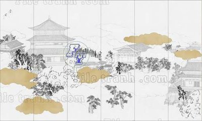 Tải file File tranh gốc tranh tường bích họa idochine trung quốc IDT555 (gốc) chủ đề phong thủy