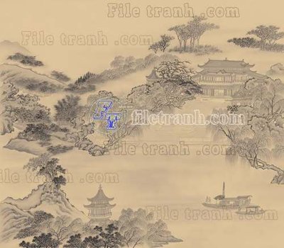 File gốc File tranh gốc tranh tường bích họa idochine trung quốc IDT565 (cho in ấn) độc quyền