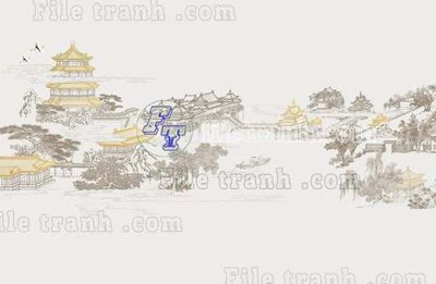 File in ấn File tranh gốc tranh tường bích họa idochine trung quốc IDT57 (bản gốc) từ file gốc