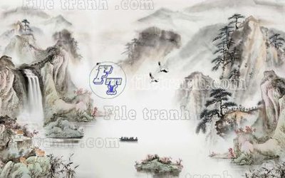 Tải file tranh File tranh gốc tranh tường bích họa idochine trung quốc IDT600 (ảnh gốc) ngay