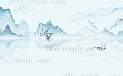 File in trần File tranh gốc tranh tường bích họa idochine trung quốc IDT623 (bản gốc) bầu trời