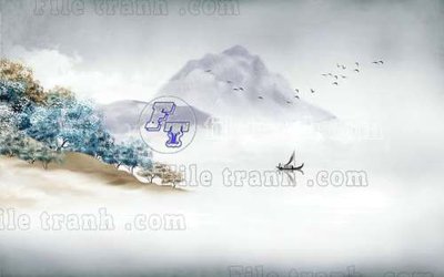 Chi tiết file ảnh File tranh gốc tranh tường bích họa idochine trung quốc IDT624 sắc nét