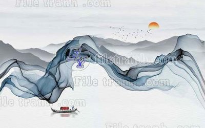 Tải file File tranh gốc tranh tường bích họa idochine trung quốc IDT653 (gốc) in nhanh