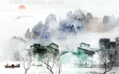 Tải file File tranh gốc tranh tường bích họa idochine trung quốc IDT658 (gốc) làm file tranh quảng cáo