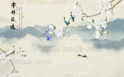 File PSD in ấn File tranh gốc tranh tường bích họa idochine trung quốc IDT726 (chất lượng cao)