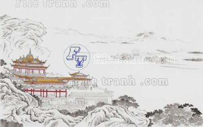 Tải file File tranh gốc tranh tường bích họa idochine trung quốc IDT734 (ảnh gốc) in gạch men