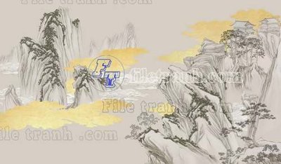 File tranh File tranh gốc tranh tường bích họa idochine trung quốc IDT760 (bản gốc) trang trí văn phòng