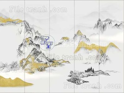 File tranh File tranh gốc tranh tường bích họa idochine trung quốc IDT9 (file gốc) chủ đề phong thủy