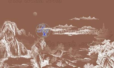 File ảnh File tranh gốc tranh tường bích họa idochine trung quốc IDT95 (gốc) in biển hiệu