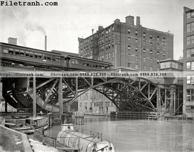 File gốc Jackknife Bridge_ 1907 (AI/EPS) cho in ấn