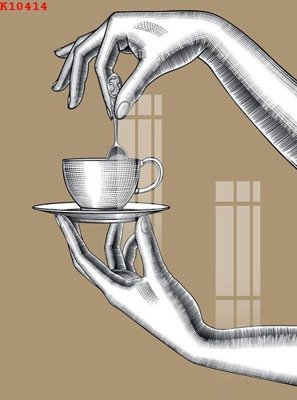 File gốc File gốc in tranh tổng hợp K10414 (in lụa) hoa văn cổ điển