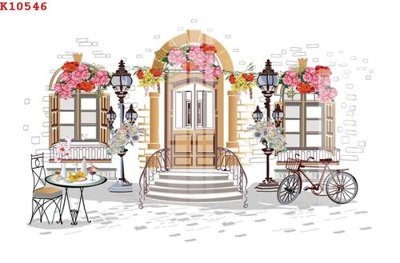 File tranh File gốc in tranh tổng hợp K10546 (gốc) chủ đề thành phố