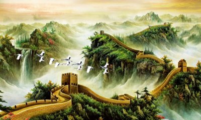 File in trần File gốc in tranh tổng hợp K10655 (file gốc) phong thủy