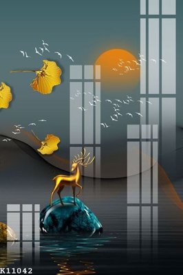 Hình ảnh file gốc File gốc in tranh tổng hợp K11042 cho in UV