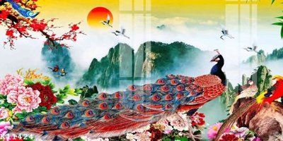 File tranh File gốc in tranh tổng hợp K11424 (bản gốc) in lụa dán tường