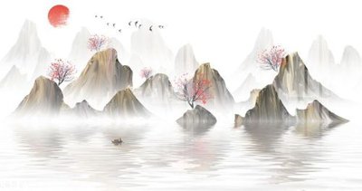 File gốc File gốc in tranh tổng hợp K11431 (in lụa) tranh phong thủy