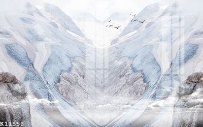 File in mica File gốc in tranh tổng hợp K11553 (bản gốc) làm vách ngăn