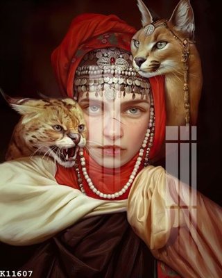 File gốc File gốc in tranh tổng hợp K11607 (in lụa) hoa văn cổ điển