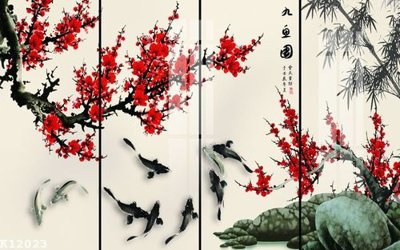 File ảnh File gốc in tranh tổng hợp K12023 (gốc) in decal dán tường