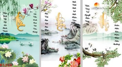 File ảnh gốc File gốc in tranh tổng hợp K1228 (chuyên in mica)