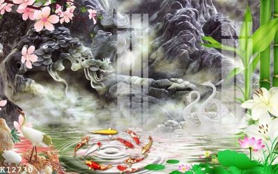 File gốc File gốc in tranh tổng hợp K12730 (thiết kế) độc quyền