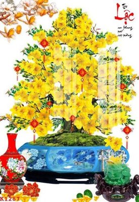 File gốc File gốc in tranh tổng hợp K1287 (in lụa) cao cấp