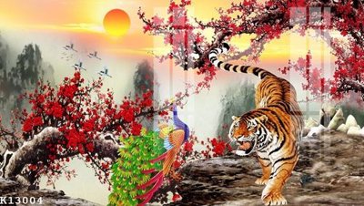 File gốc File gốc in tranh tổng hợp K13004 (in 3D) nghệ thuật