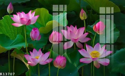 File tranh File gốc in tranh tổng hợp K13707 (bản gốc) in lụa dán tường