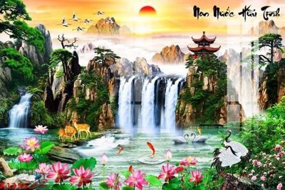 File gốc File gốc in tranh tổng hợp K1396 (in mica) cắt laser