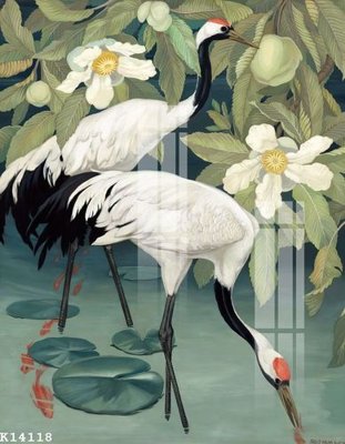 File tranh File gốc in tranh tổng hợp K14118 (bản gốc) in lụa dán tường