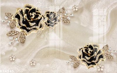 File in trần File gốc in tranh tổng hợp K14545 (file gốc) hoa văn 3D